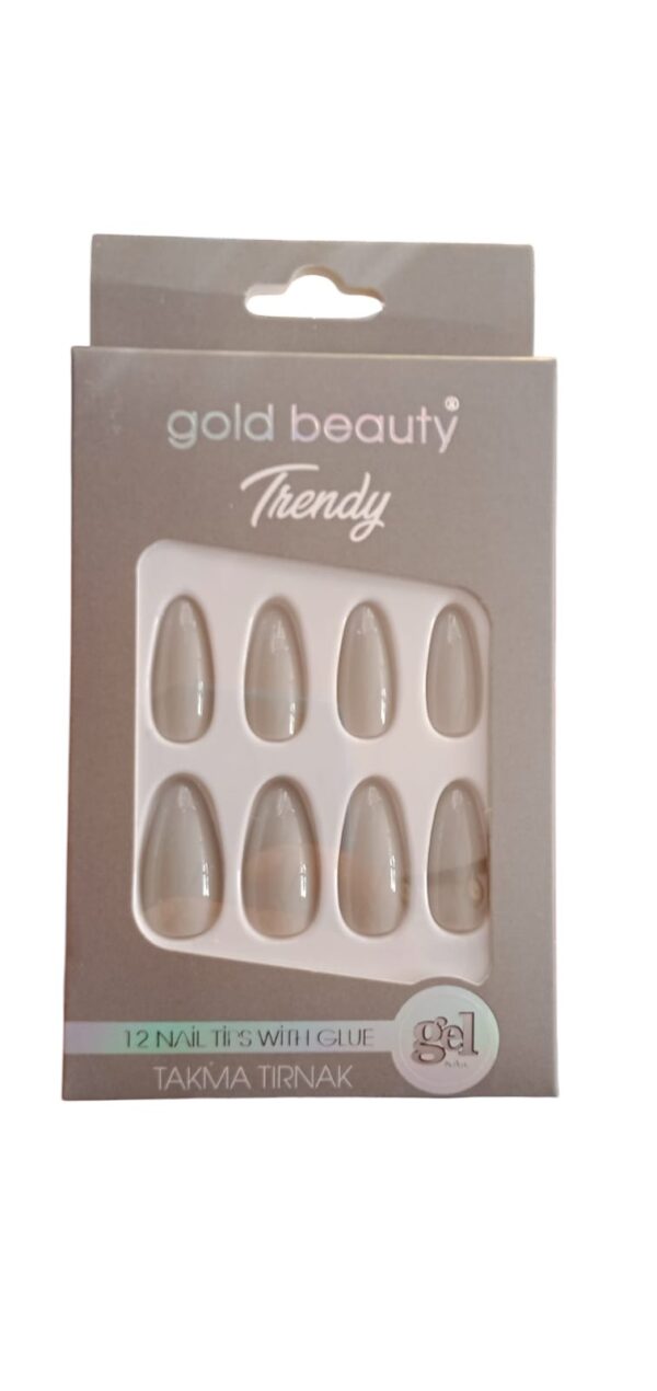 Gold Beauty Trendy Takma Tırnak