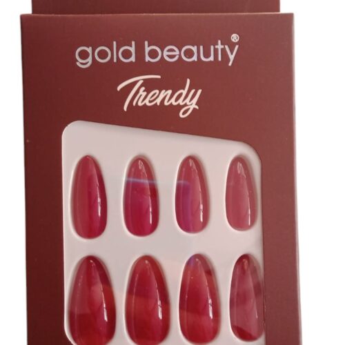 Gold Beauty Trendy Kırmızı Takma Tırnak