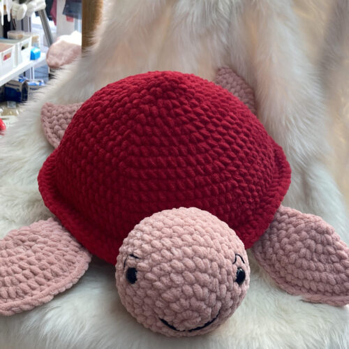 Parlak Ay Büyük Boy Caretta Amigurumi Oyuncak